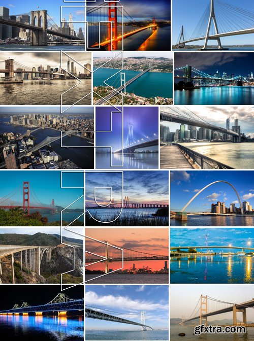 Stock Photos - Bridges, 25xJPG