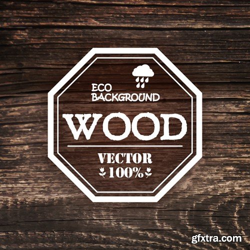 Stock Vectors - Wood Textures, 25xEPS