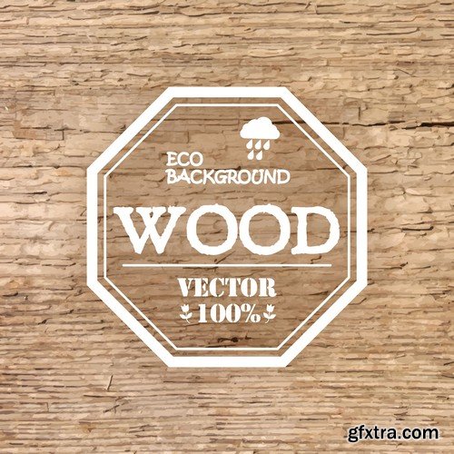 Stock Vectors - Wood Textures, 25xEPS