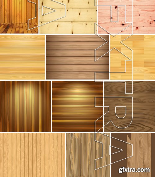 Stock Vectors - Wood Textures, 25xEPS