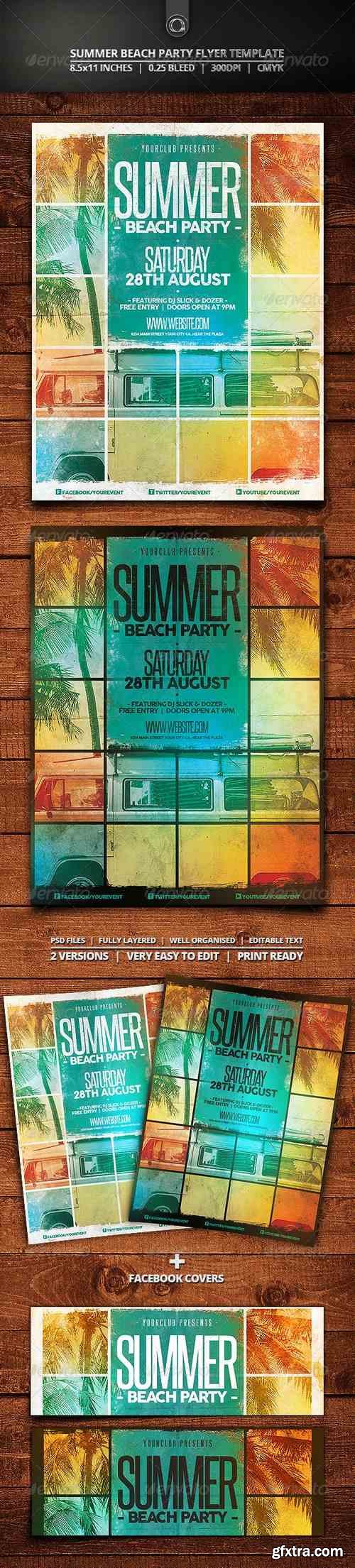 Summer Beach Party Flyer Template - GraphicRiver