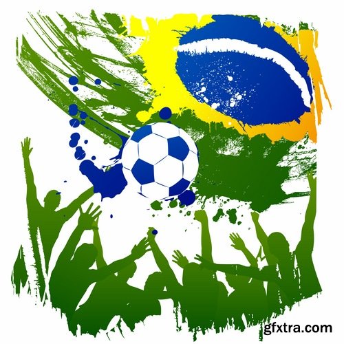 Brazil football world cup 2014 design elements in vector - 16 Eps - 3 Ai - 6 Svg