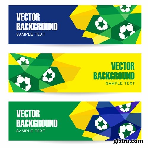 Brazil football world cup 2014 design elements in vector - 16 Eps - 3 Ai - 6 Svg