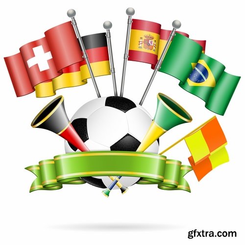 Brazil football world cup 2014 design elements in vector - 16 Eps - 3 Ai - 6 Svg