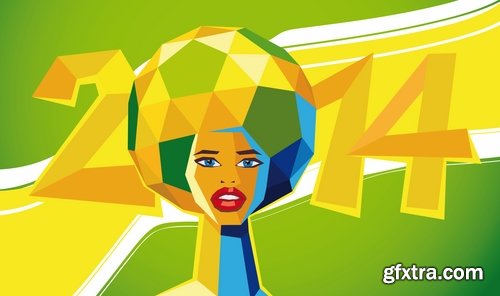 Brazil football world cup 2014 design elements in vector - 16 Eps - 3 Ai - 6 Svg