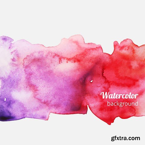 Stock Vectors - WaterColor, 25xEPS