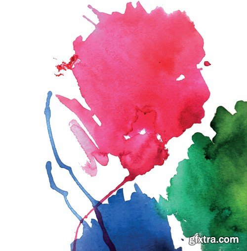 Stock Vectors - WaterColor, 25xEPS