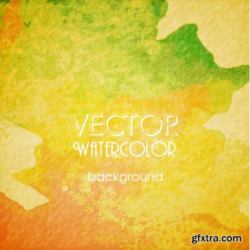 Stock Vectors - WaterColor, 25xEPS