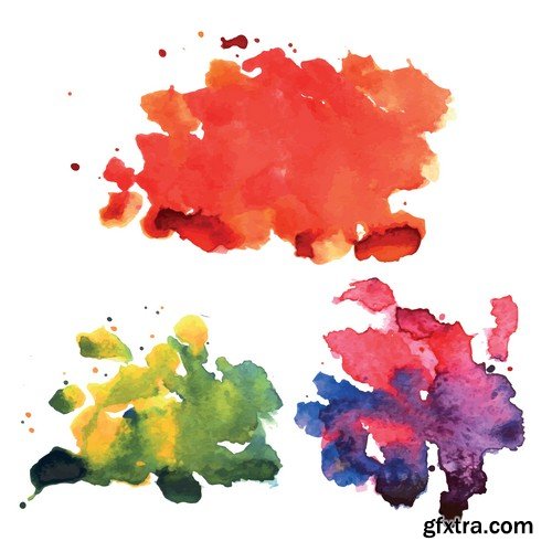 Stock Vectors - WaterColor, 25xEPS