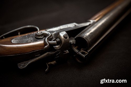 Stock Photos - Gun, weapon, 25xJPG