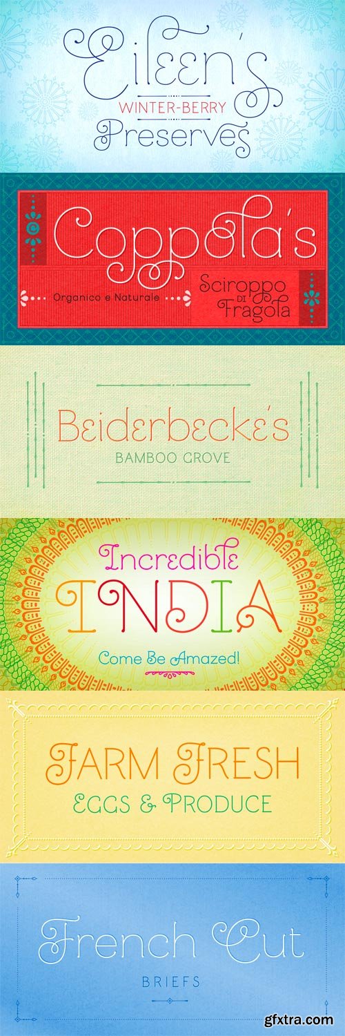 Mandevilla Font Family - 3 Fonts for $78