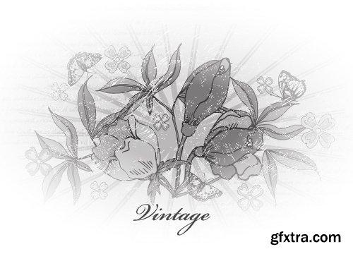 Vectorious 100 Vintage Vector Illustrations