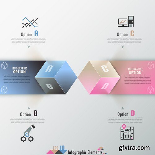 Infographics Design Elements#32 - 25 Vector