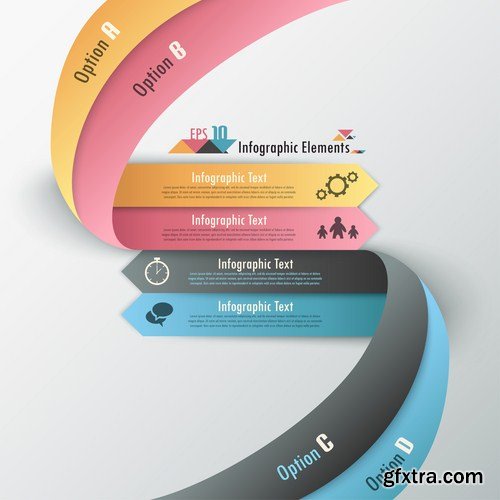 Infographics Design Elements#32 - 25 Vector