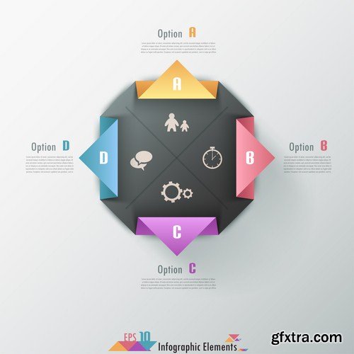 Infographics Design Elements#32 - 25 Vector