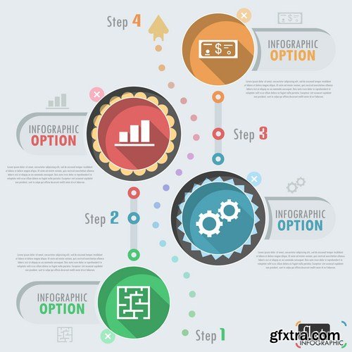 Infographics Design Elements#32 - 25 Vector