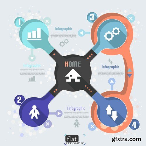 Infographics Design Elements#32 - 25 Vector