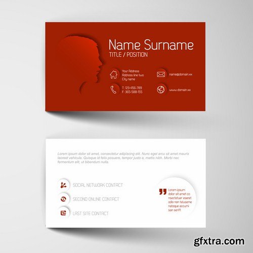 Business Card Design #15 - 25 Vector