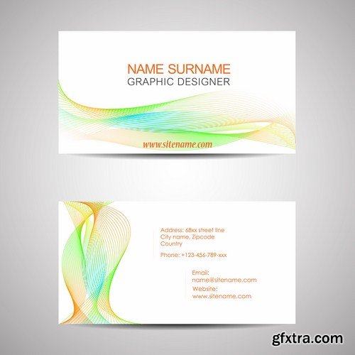 Business Card Design #15 - 25 Vector