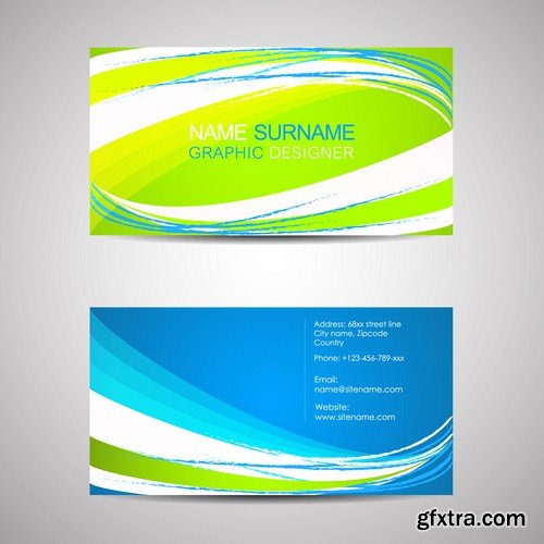 Business Card Design #15 - 25 Vector