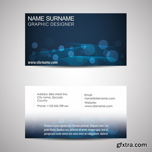 Business Card Design #15 - 25 Vector