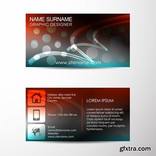 Business Card Design #15 - 25 Vector