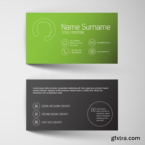 Business Card Design #15 - 25 Vector