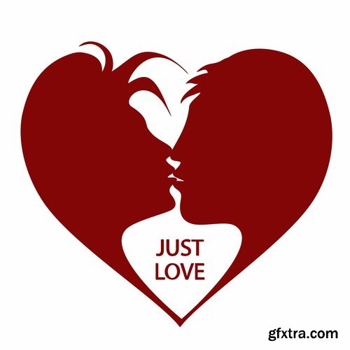 People Kisses - 25 Vector