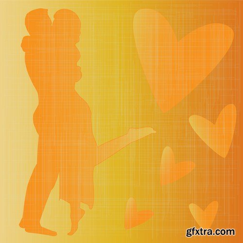 People Kisses - 25 Vector