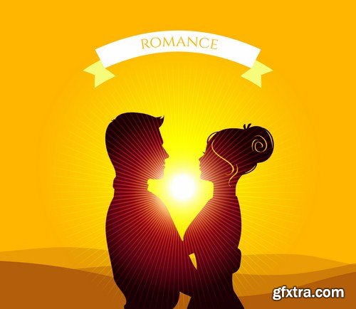 People Kisses - 25 Vector