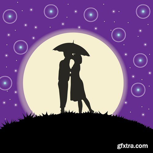 People Kisses - 25 Vector