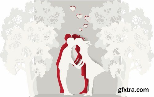 People Kisses - 25 Vector