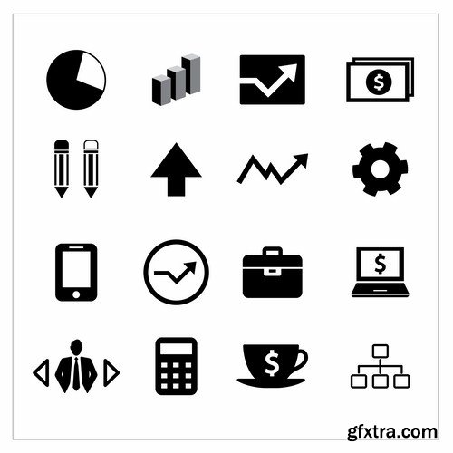 Flat Icons #31 - 25 Vectors