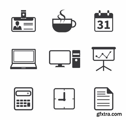 Flat Icons #31 - 25 Vectors