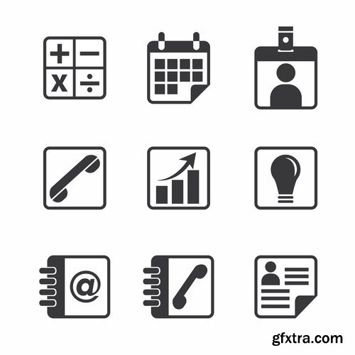 Flat Icons #31 - 25 Vectors