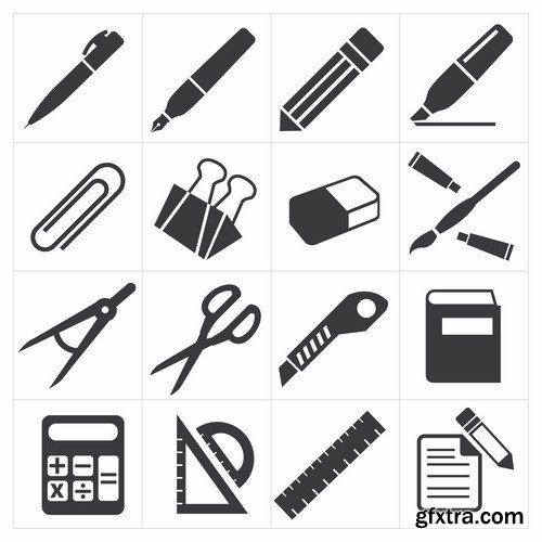 Flat Icons #31 - 25 Vectors