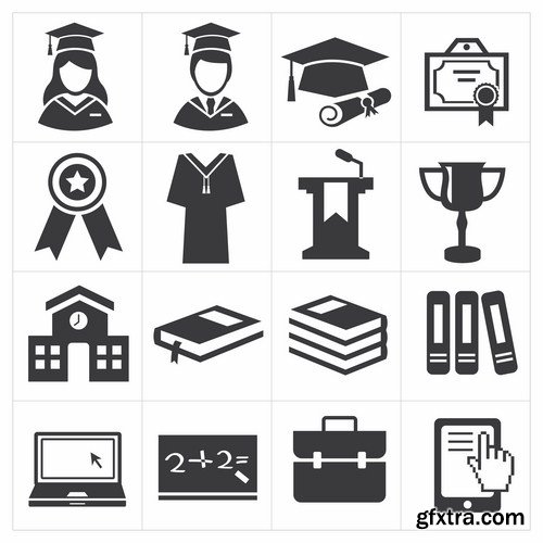 Flat Icons #31 - 25 Vectors