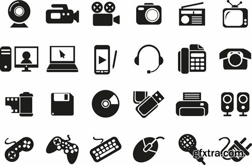 Flat Icons #31 - 25 Vectors