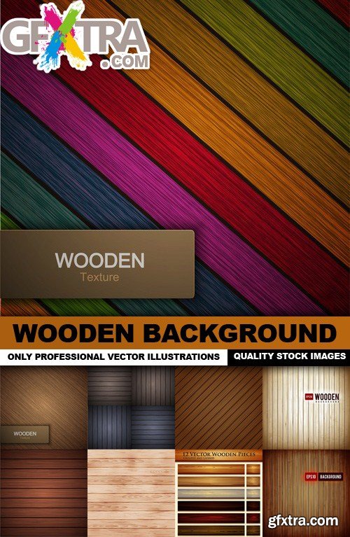 Wooden Background - 25 Vector