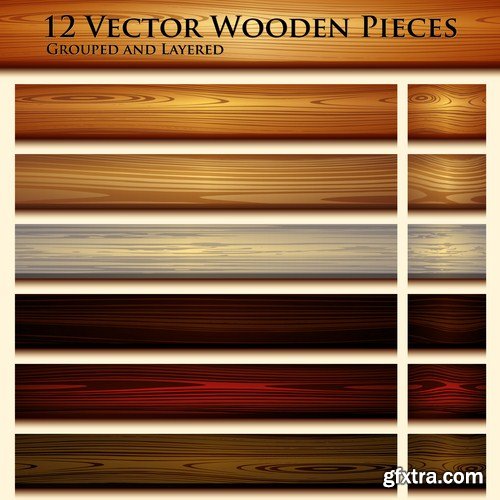 Wooden Background - 25 Vector