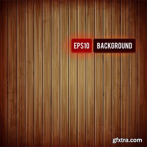 Wooden Background - 25 Vector