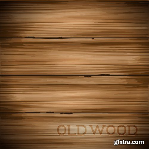 Wooden Background - 25 Vector