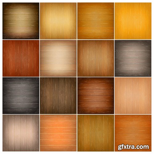 Wooden Background - 25 Vector