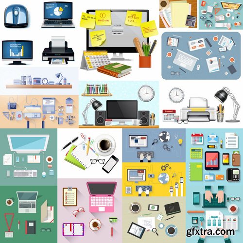 Workplace Collection - 25 Vector