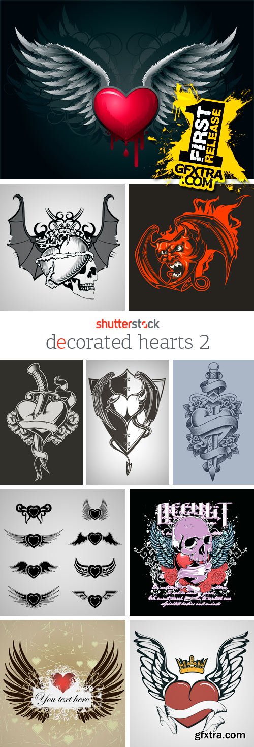 Amazing SS - Decorated Hearts 2, 25xEPS