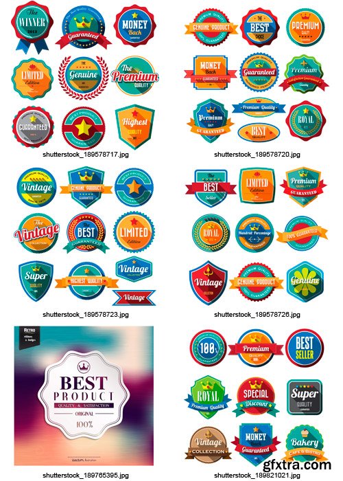 Amazing SS - Badges & Stickers 10, 25xEPS