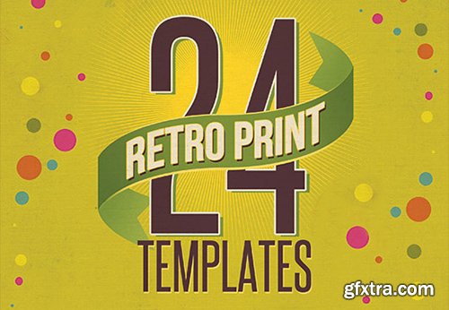 24 Top-Quality Retro Print Templates