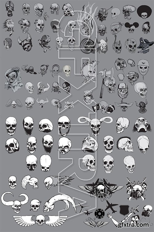 301 Top-Quality Vector Skulls