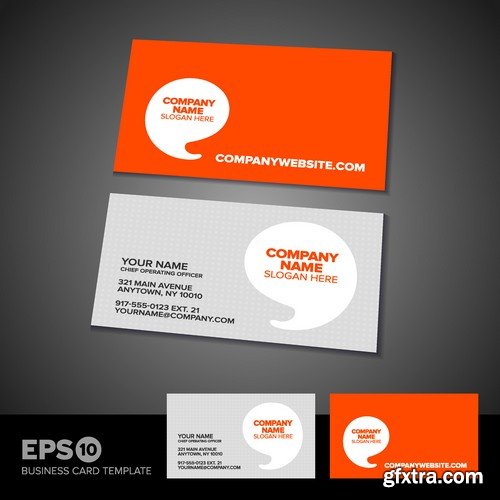 Stock Vectors - Business Card Template 2, 25xEPS