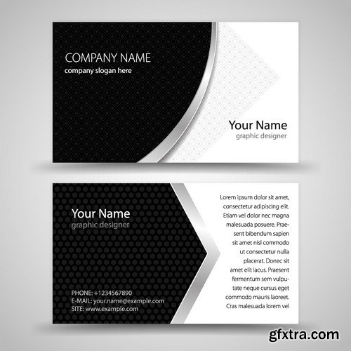 Stock Vectors - Business Card Template 2, 25xEPS